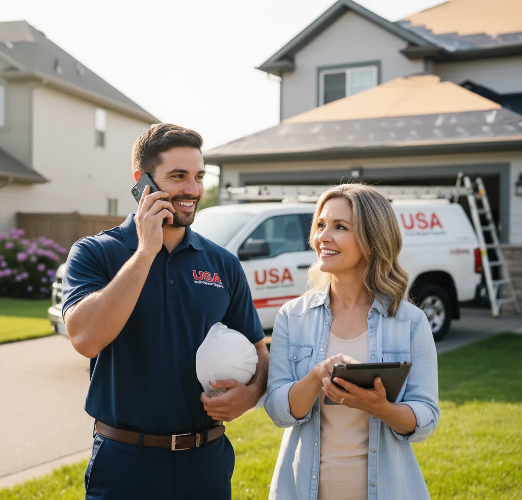 USA Roof Repair Experts customer support in Maria Stein
